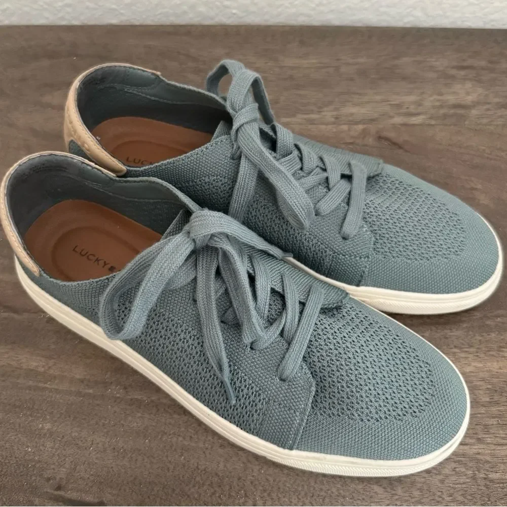 Lucky Brand Blue Gray Fashion Sneakers Shoes 8.5